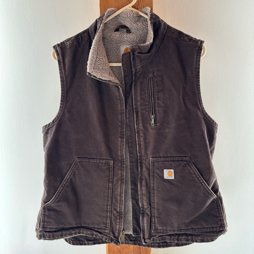 Carhartt Sherpa lined vest Brown size M (8/10)